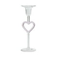 thumbnail image 2 of SPOORYYO Heart-Shaped Glass Candlestick, Romantic Candle Holder for Wedding Decor, Candlelight Dinner Centerpiece, Festive Home Ornament, 2 of 5