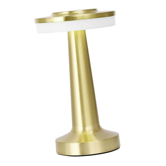 Lámpara LED de escritorio portátil regulable con 3 colores de brillo cambiantes para mesita de noche Oro