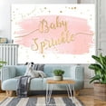 thumbnail image 5 of Pink And Gold Glitter Sprinkle Baby Shower Backdrop, 5 of 5