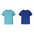 thumbnail image 1 of (2-Pack) Rinsvye Short Sleeve Children Mesh T Shirt Boys Girls Summer Tee Fast Drying Sportswear Active Wear, 1 of 8