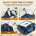 thumbnail image 5 of WISHEAD Electric Heated Blanket Throw 50''x60''Size Faux Fur Heating Blanket 5 Heating Settings, 3h Timer & Overheat Protection, Machine Washable, Soft Flannel and Sherpa Full Body Warmth,Royal Blue, 5 of 9