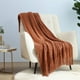 thumbnail image 1 of CREVENT Home Farmhouse Decor Rústico Sofá Silla Cama Manta, Suave, Caliente y Ligera para Viajar en Primavera Verano (50''X60'' Caramelo/Naranja Quemado), 1 of 6
