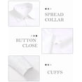 thumbnail image 4 of Vividaire Women's Shirts Casual Button Down Long Sleeve Wrinkle Free Blouse, 4 of 11