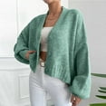 thumbnail image 5 of hotojiny Cardigan Sweaters for Women Soft Cropped Button up Knit Coat Oversized Long Sleeve Fall Tops Trenyd Outfit S-L, 5 of 7