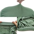 thumbnail image 3 of 2 Pcs Stretch Chair Covers, Round Swivel Stool Cover Bar Stool Cover, 35-42cm(Green), 3 of 5