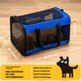 thumbnail image 3 of Conlun Cat Dog Carrier,Soft-Sided Pet Carriers for Dogs with 4-Sided Mesh,Cat Transport for Large Cats Small Dog Up to 9.9Kg,Collapsible Dat Travel Carrier-L,Blue, 3 of 8