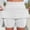 *White, variant on ClodeEU Women's Shirred Elastic Waist Skort ,Casual Athletic Skirt Shorts for Summer Black,Womens Plus S