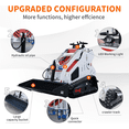 thumbnail image 5 of DigMaster 13.6HP Mini Skid Steer Loader B&S Gasoline Engine Maximum lifting 617lb Compatible Multiple Attachment Farms Yards Forestry and More EPA, 5 of 12