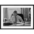 thumbnail image 2 of Art.com Informal Portrait of President Bill Clinton at His Desk in the Oval Office Photo, Black Frame Wall Art, 29" x 21", 2 of 5