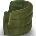 thumbnail image 3 of JERFIT Walden Velvet Swivel Chair Green Mid-Century Modern Accent Armchair for Living Room, Home Office, 3 of 9