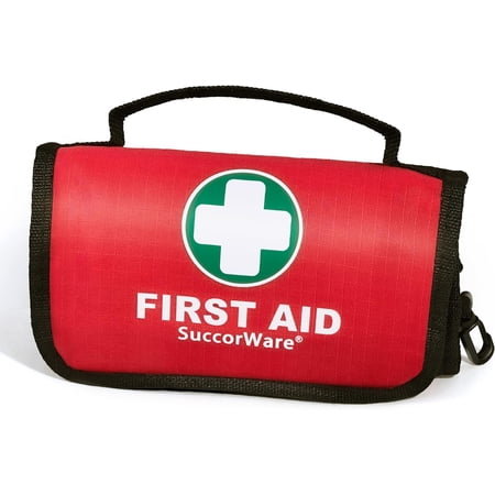 Small First Aid Kit - 100 Piece - Mini First Aid Kit for Home, Camping, Hiking, Backpacking, Travel, Vehicle, Outdoors - Emergency & Medical Supplies