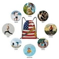 thumbnail image 6 of Balery American Flag And Baseball Pattern Drawstring Backpack Bag Sport Gym Sackpack Cinch Bags Pattern Drawstring Backpack Bag Sport Gym Sackpack Cinch Bags -Medium, 6 of 6