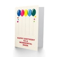 thumbnail image 2 of Happy Birthday to a Wonderful Baba Colourful Balloons Rainbow Non Binary Gender Neutral Card, 2 of 3