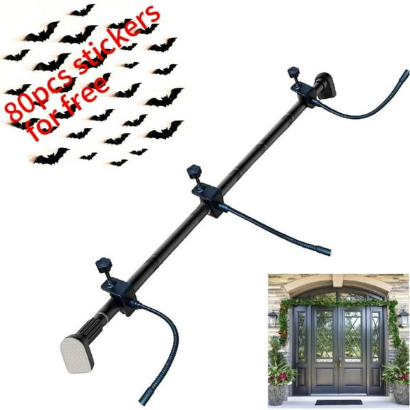 Clearance! Garland Hangers for Front Door | Garland Hanger Adjustable for 32"-52" Doors | Heavy Duty Garland Holder for Front Door | Easy Installation Christmas Wreath Tension Rod for Door Frame