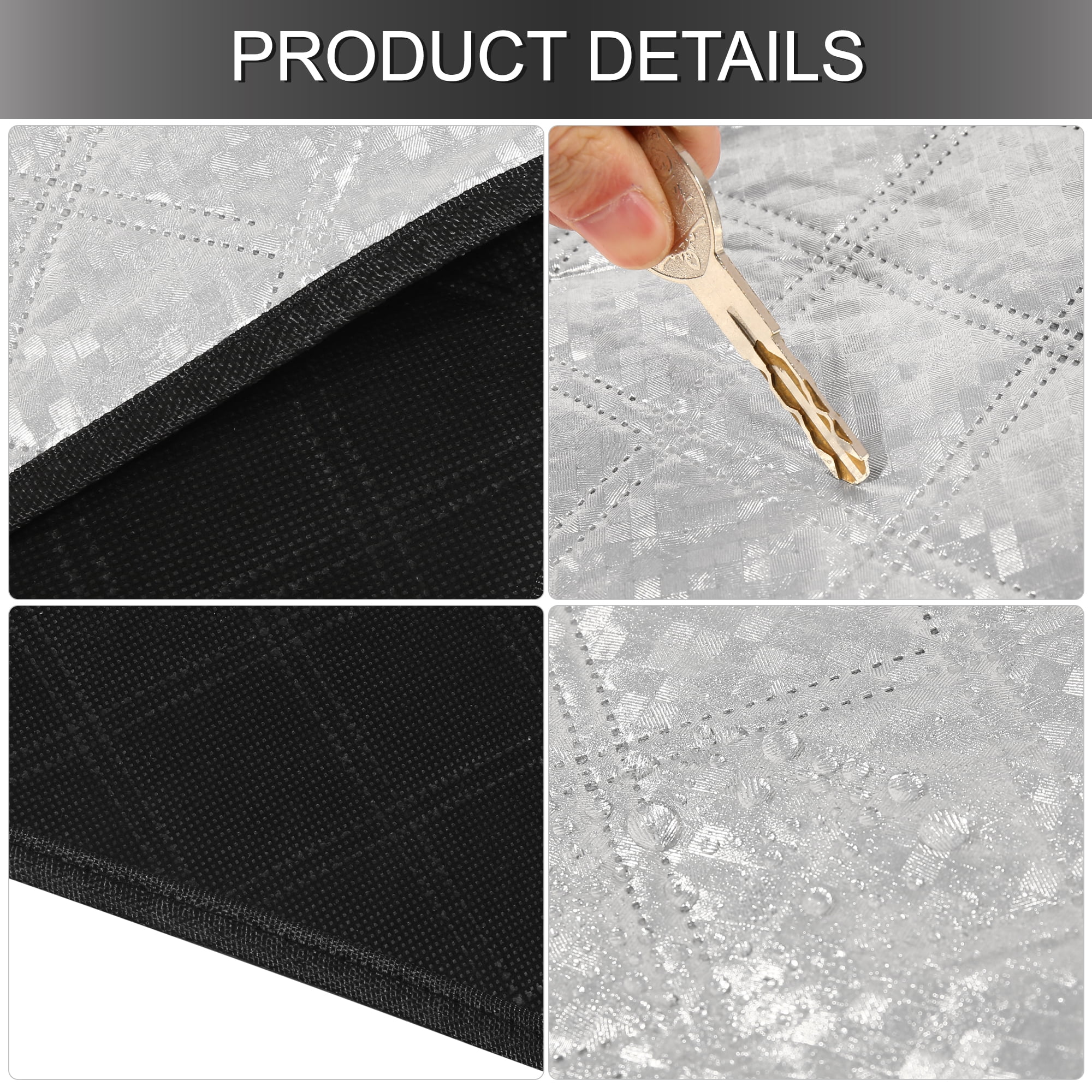 Unique Bargains Car Windshield Sunshade 4 Layer Sun Reflector Cover
