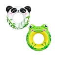 thumbnail image 1 of Salvavidas Inflable Dona Flotador Diseño Panda Y Rana 2 Pzas Bestway Plástico Resistente, 1 of 7