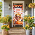 thumbnail image 5 of Decorative Design Thanksgiving Banner Sunflower Dog Autumn Decorations Thankful Grateful Blessed Banner for Fall Gathering Harvest Celebration, 5 of 9