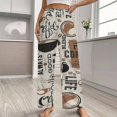 thumbnail image 2 of Coffee Themed Women's Pajamas Pajama Pants Women's Sleepwear Lounge Sleep Bottoms Stretch with Pockets, 2 of 7