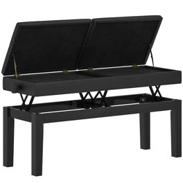 Generic Ensemble de Tabourets de Piano Miniatures en Bois pour Maison de Poupée, Cadeau Parfait pour Les Amateurs de Maison de Poupée et de Décoration (Black