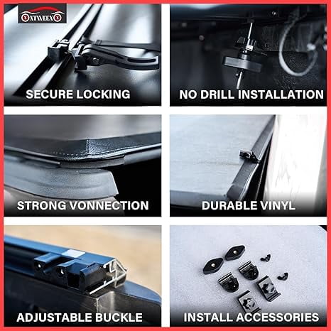 TPA Soft Tri-Fold Tonneau Cover for 2015–2026 Chevy Colorado GMC Canyon 5.2ft