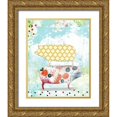 thumbnail image 1 of Ogren, Sarah 15x18 Gold Ornate Wood Framed with Double Matting Museum Art Print Titled - Totem Pigs, 1 of 4