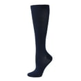 thumbnail image 1 of Aocisk Women's Solid Athletic Compression Leg Socks for Sports Performance and Calf Support Navy L, 1 of 2