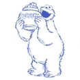 thumbnail image 2 of Girl's Sesame Street Cookie Monster Sketch Graphic T-Shirt, 2 of 4