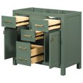 thumbnail image 5 of Dasun 36" Bathroon Vanity without, Modern Freestanding Single Bathroom Cabinet with 4 Drawers & 2 Cabinets,Storage Cabinet for Bathroom, Solid Wood Frame Vanity Only, Green (NOT INCLUDE SINK), 5 of 5