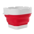thumbnail image 1 of Collapsible Paint Brush Washer Professional Thickened Bottom Silicone Paint Brush Bucket for Beginners with Scrubbing Board Red, 1 of 14