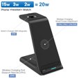 thumbnail image 4 of Tignapoo Triple Device Wireless Charging Dock - White, Fast Charging for iPhone, AirPods, Apple Watch, Qi-Compatible Phones, Stable & Safe with Dual Coil Design, 4 of 6