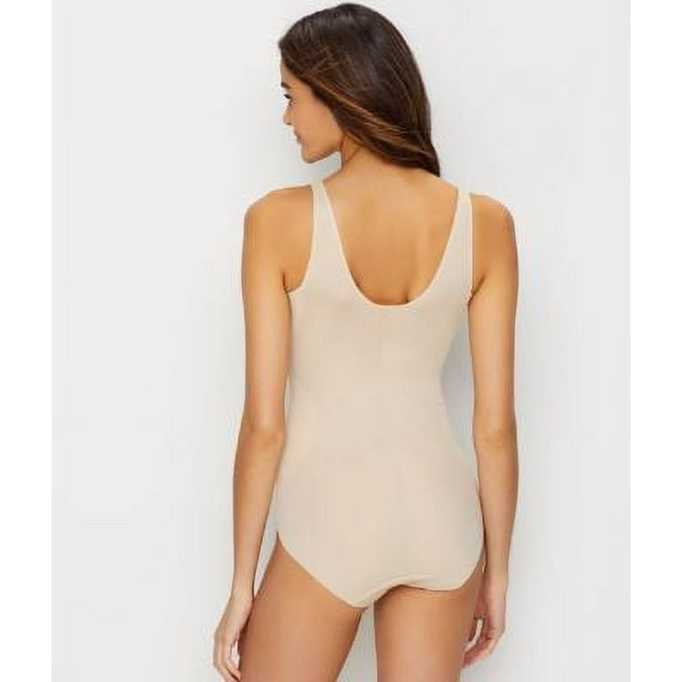 TC Fine womens No Side Show Shape Firm Control Bodysuit (Nude, XL) 