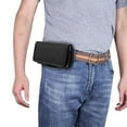 thumbnail image 6 of Vintage Men Waist Fanny Pack Belt Bag Oxford Cloth Phone Pouch Travel Hip Hanging Purse, 6 of 11