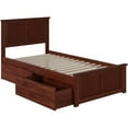 thumbnail image 4 of Leo & Lacey Madison Twin XL Platform Bed  & Storage Drawers in Walnut, 4 of 7