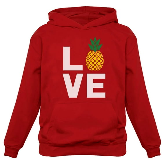 Tstars Womens I Love Pineapples Sweatshirt Best Gift for Pineapple Lovers Christmas Birthday Gift Idea for Women Hoodie