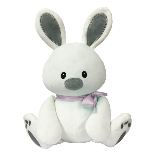 Sweet Dreams Furry Friends Cloud Bunny with Pink Ribbon