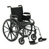 Invacare - 9000 SL - Manual Wheelchair - Desk-Length Armrest with Swing Away Footrest - 18" x 16" Seat - Black