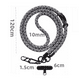 thumbnail image 2 of Colgantes Y Correas Celular Cuerpo Cruzado Ajustable 10mm NEGRO con textura Y blanc, 2 of 4