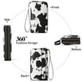 thumbnail image 3 of GAEKEAO Wallet for Women Cow Print White RFID Blocking Leather Wristlet Purse Large Capacity Credit Card Holder with Grip Hand Strap, 3 of 7