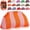 Orange Pink, variant on New Mahjong Tile Bag Woven Clutch Purses for Women Woven Striped Dumpling Bag Summer Beach Evening Handbag for Mahjong Tile Vacation Supplies