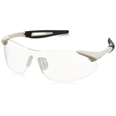 Anti Fog Safety Glasses - IA130AF Inertia Polycarbonate Safety Glasses with White Frame and Clear Anti Fog Lens, Dielectric, lightweight Inertia safety glasses with polycarbonate frame By MCR Safety