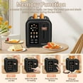 thumbnail image 4 of Toaster 2 Slice, Touch Control Stainless Toaster LCD Display, 50% Faster Heating Speed, 1.4'' Wide Slots, More Timer Functions, Removable Crumb Tray, 1350W, Dark Metallic, 4 of 9