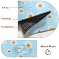 thumbnail image 6 of Area Rug for Living Room, Spring Floral Daisy Non-Slip Indoor Large Carpet for Bedroom/Dining Room, Blue Elegant Pastoral Flowers Watercolor Washable Rectangle Floor Runner Rugs - 5 x 8 Ft, 6 of 8
