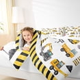 thumbnail image 4 of Castle Fairy Cartoon Truck Twin Comforter Sets,Stripes Bedding Set,Car Bedding Set, 4 of 8