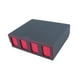 thumbnail image 5 of Estuche para baraja de cartas con capacidad para 2400 cartas, protector de cartas con funda de piel sintética para guardar cartas. negro rojo, 5 of 9