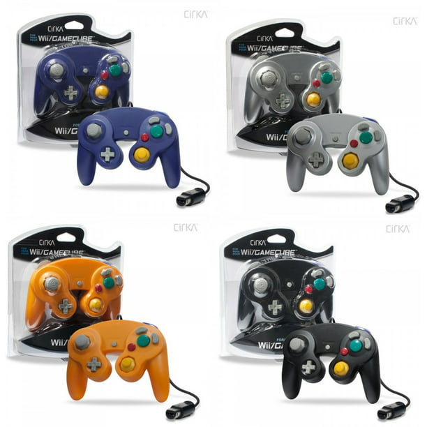4 Controllers for Nintendo GameCube / Wii Black Platinum Orange Spice Indigo