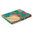 thumbnail image 2 of Taj Hotel Kantha Cotton Throw 50x70 Handmade Patchwork Vibrant India Decor, 2 of 5