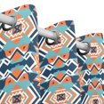 thumbnail image 3 of Rustic Tribal Pattern Black Out Curtains 84 Inch Length for Bedroom Living Room Windows 2 Panels Set, 3 of 6