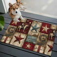 thumbnail image 5 of Texas Star Vintage Bathroom Rug Washable 2x3 Entryway Rug Non Slip Country Star Western Cowboy Front Door Mat Low Pile Indoor Doormat Throw Floor Carpet for Kitchen Bedroom Entrance, 5 of 8