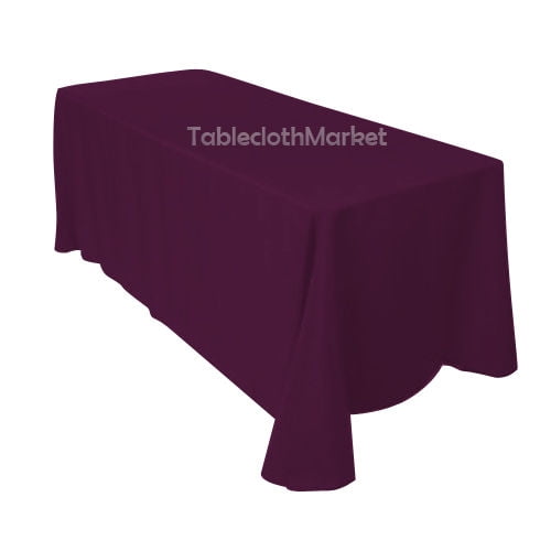 12 pack 90"×132" Tablecloths 100 Polyester 25 COLORS Wholesale Wedding