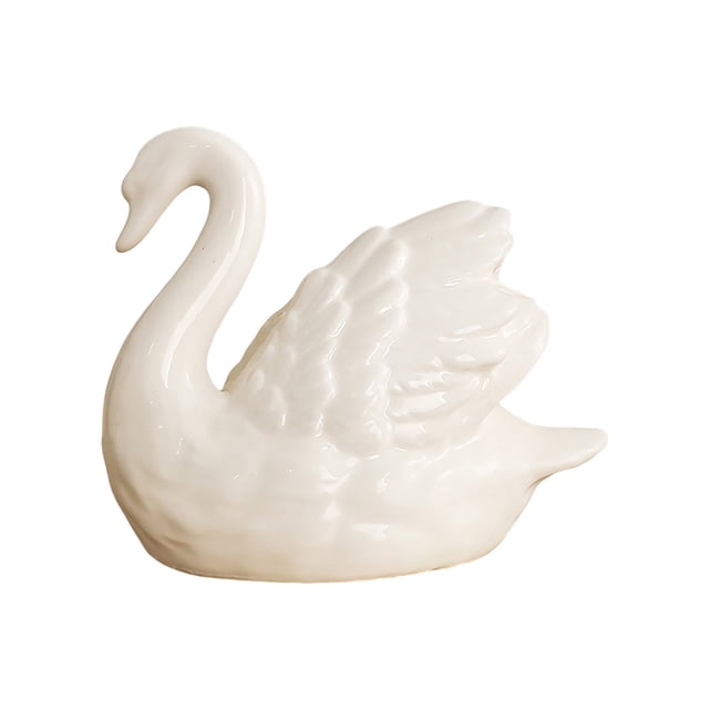Toilet Toilet Decorative Ceramic Swan Toilet Bathroom Decor Accessories Installation Fits Most Standard Toilets